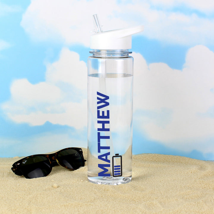 Buy Personalised Blue Fuel Water Bottle available now at www.giftsfinder.co.uk