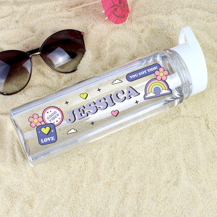 Buy Personalised Good Vibes Water Bottle available now at www.giftsfinder.co.uk