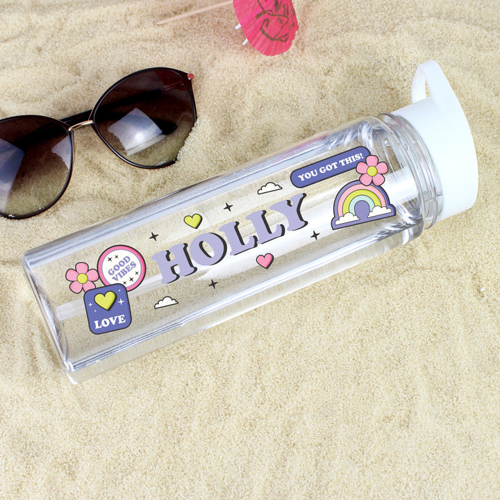 Buy Personalised Good Vibes Water Bottle available now at www.giftsfinder.co.uk