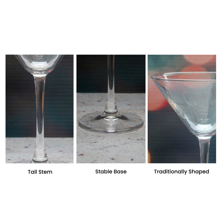 Engraved Enoteca Martini Cocktail Glass with Initials Design, Personalise with Any Name - part of the  collection