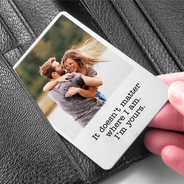 Personalised Moment in Time Metal Wallet Keepsake