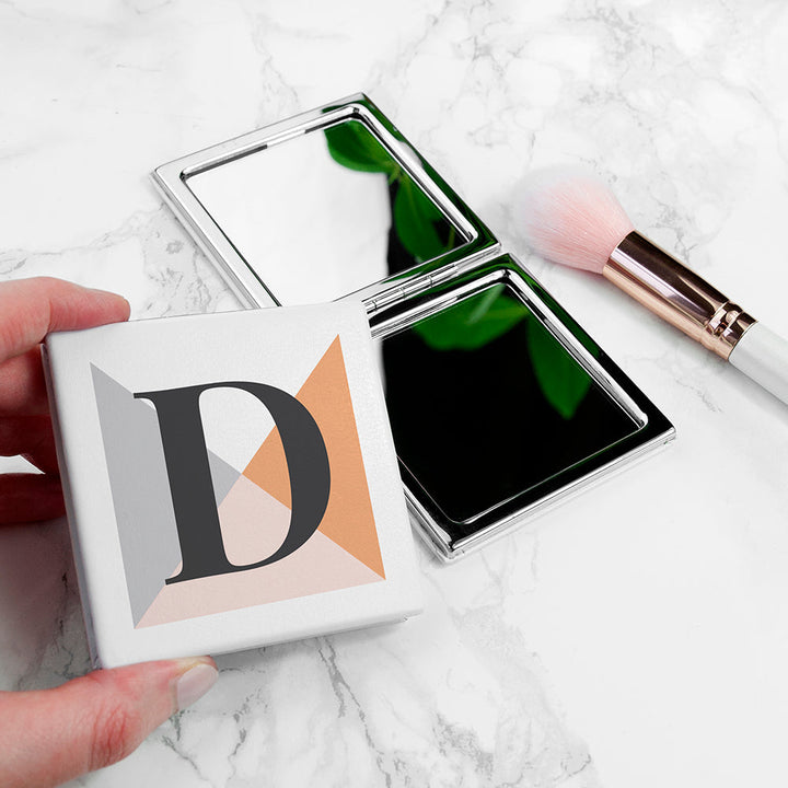 Buy Personalised Geometric Rectangle Compact Mirror - Autumn available now at www.giftsfinder.co.uk