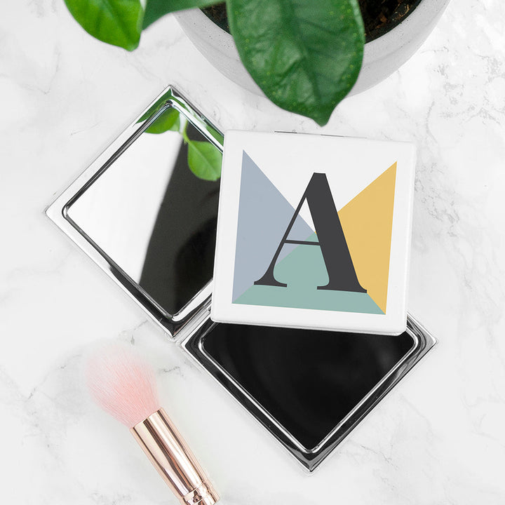 Buy Personalised Geometric Rectangle Compact Mirror - Summer available now at www.giftsfinder.co.uk