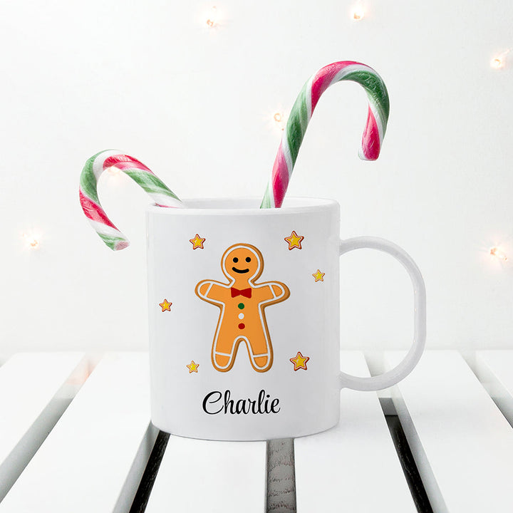 Buy Personalised Gingerbread Kids Polymer Mug available now at www.giftsfinder.co.uk