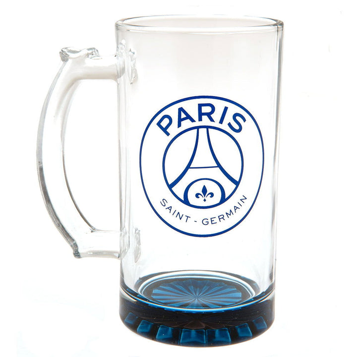 Paris Saint Germain Fc Stein Glass Tankard available to buy at www.giftsfinder.co.uk