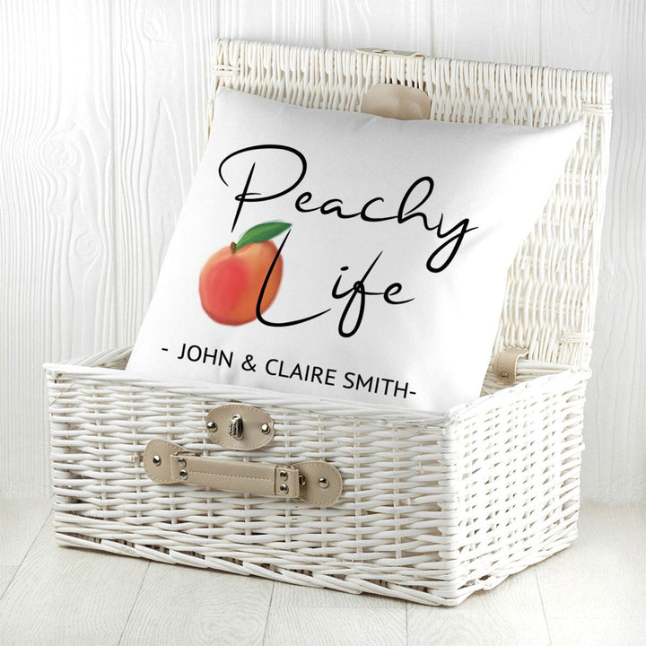 Buy Peachy Life Cushion Cover available now at www.giftsfinder.co.uk