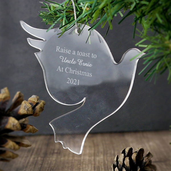 Buy Personalised Acrylic Dove Decoration available now at www.giftsfinder.co.uk