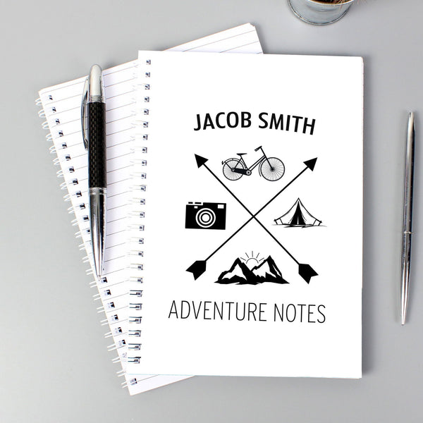 Buy Personalised Adventure A5 Notebook available now at www.giftsfinder.co.uk