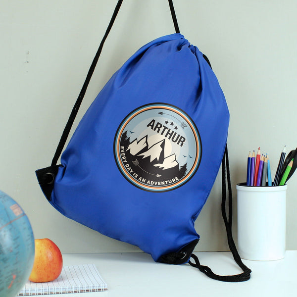 Buy Personalised Adventure Blue Kit Bag available now at www.giftsfinder.co.uk