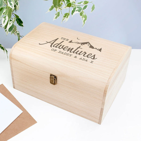 Buy Personalised Adventure Keepsake Chest available now at www.giftsfinder.co.uk