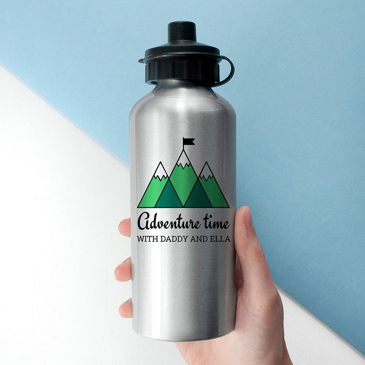 Buy Personalised Adventure Time Silver Water Bottle available now at www.giftsfinder.co.uk