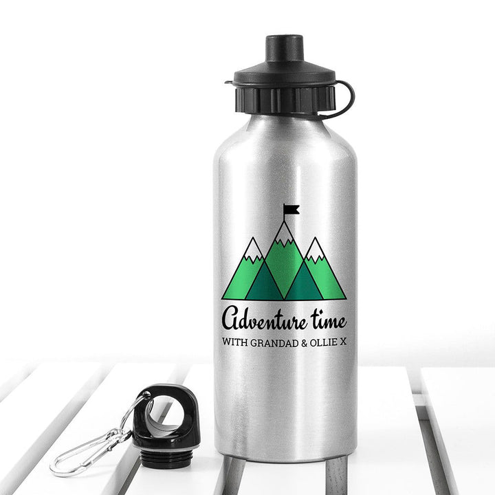 Buy Personalised Adventure Time Silver Water Bottle available now at www.giftsfinder.co.uk