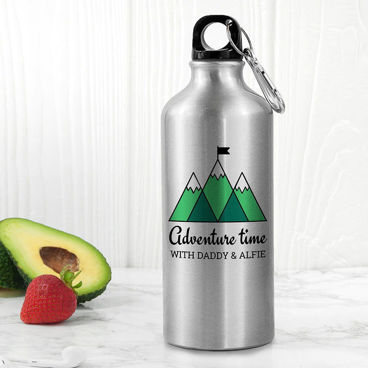 Buy Personalised Adventure Time Silver Water Bottle available now at www.giftsfinder.co.uk