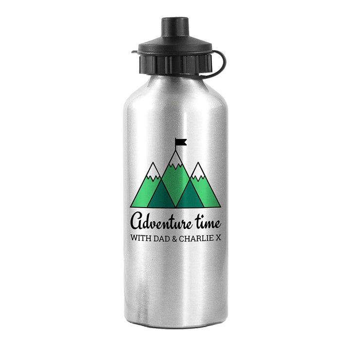 Buy Personalised Adventure Time Silver Water Bottle available now at www.giftsfinder.co.uk