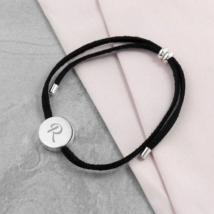 Buy Personalised Always with You Initial Black Bracelet available now at www.giftsfinder.co.uk