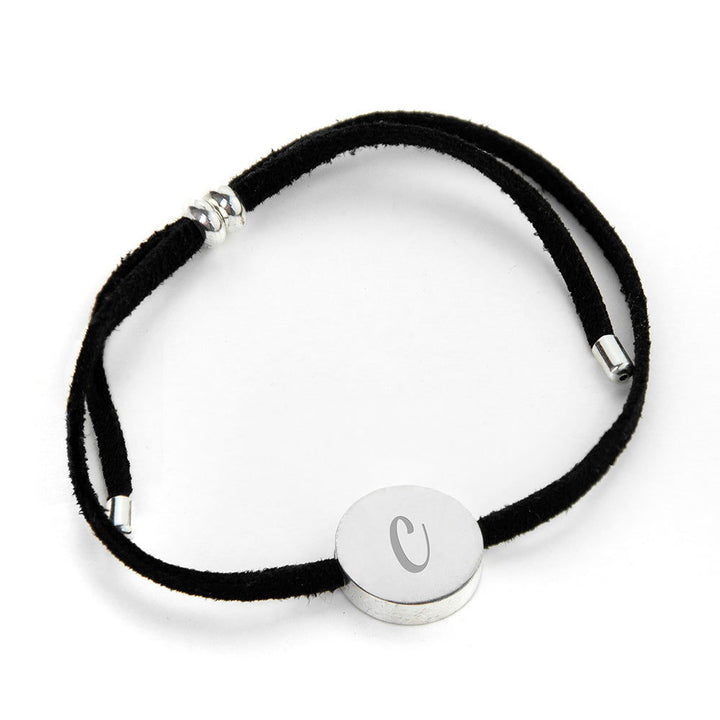 Buy Personalised Always with You Initial Black Bracelet available now at www.giftsfinder.co.uk