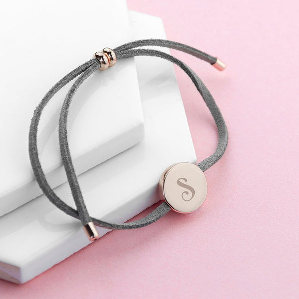 Personalised Always with You Initial Grey Bracelet in gift category 