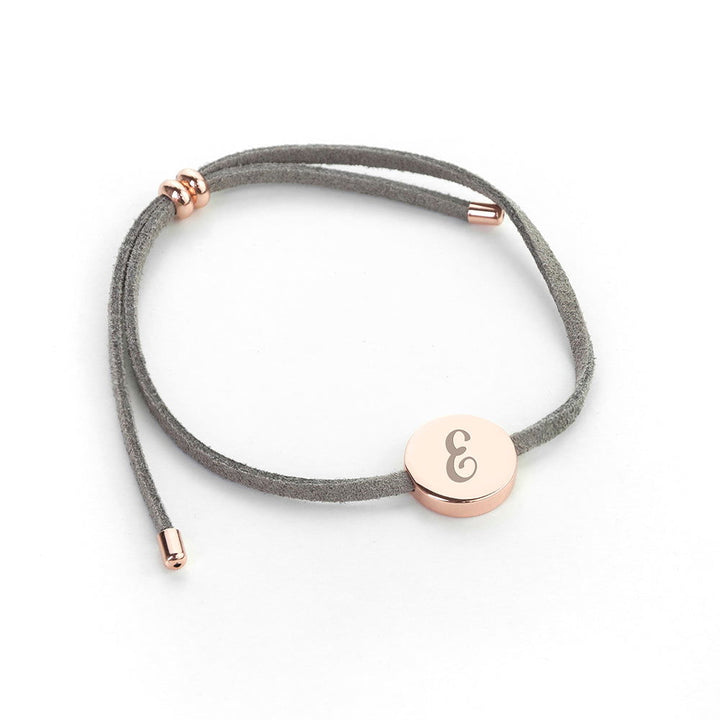 Buy Personalised Always with You Initial Grey Bracelet available now at www.giftsfinder.co.uk