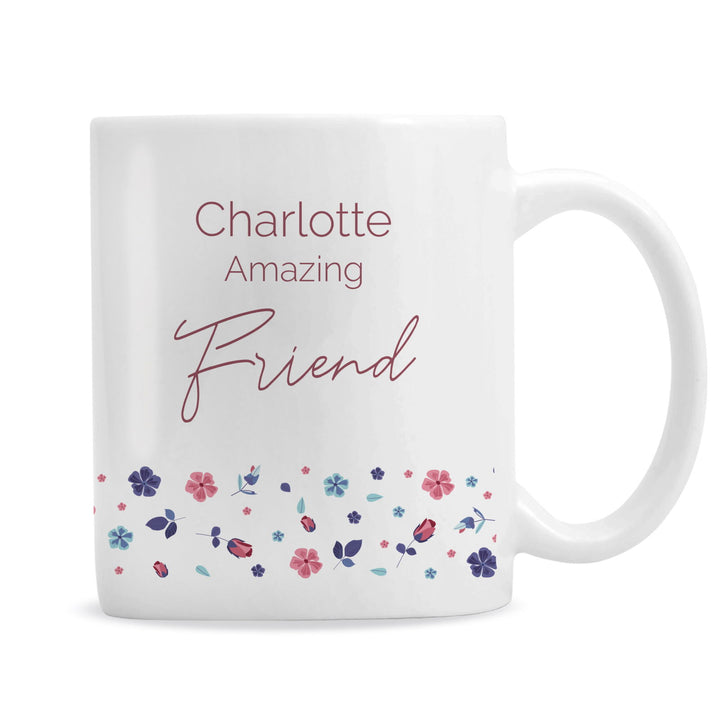 Buy Personalised Amazing Floral Mug available now at www.giftsfinder.co.uk