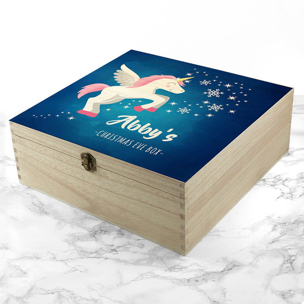 Buy Personalised Baby Unicorn Christmas Eve Box available now at www.giftsfinder.co.uk