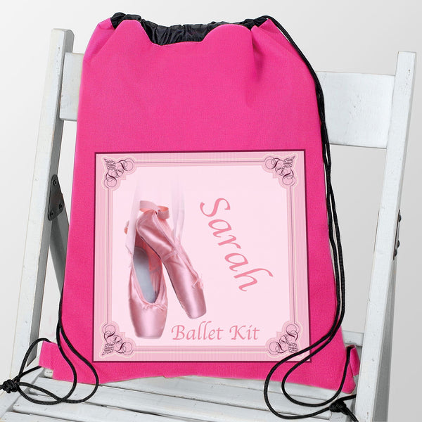 Buy Personalised Ballet Shoes Dance & School bag available now at www.giftsfinder.co.uk