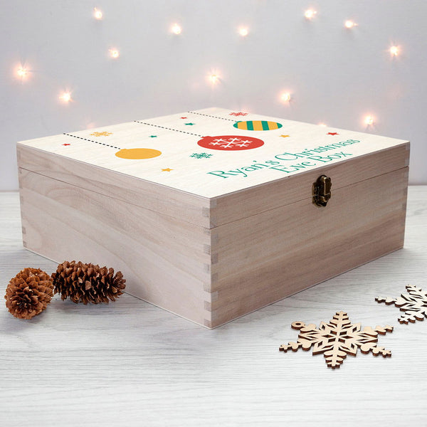 Buy Personalised Bauble Christmas Eve Box available now at www.giftsfinder.co.uk