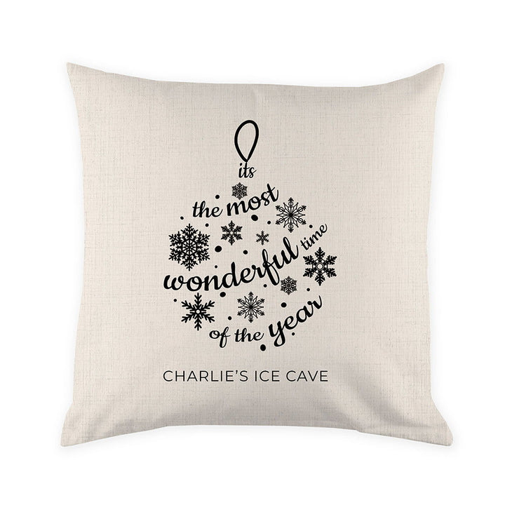 Buy Personalised Bauble Cushion Cover available now at www.giftsfinder.co.uk