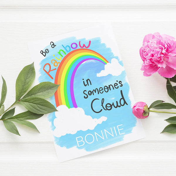 Buy Personalised Be A Rainbow Framed Print available now at www.giftsfinder.co.uk