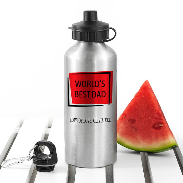 Buy Personalised Best... Silver Water Bottle available now at www.giftsfinder.co.uk