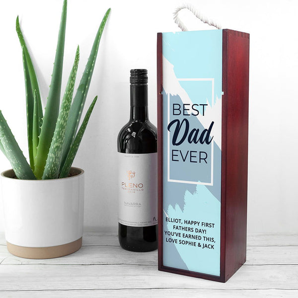 Buy Personalised Best Daddy Wine Box available now at www.giftsfinder.co.uk