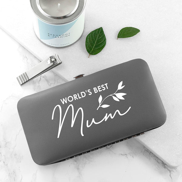 Personalised Best Mama Manicure Set - Grey in gift category 