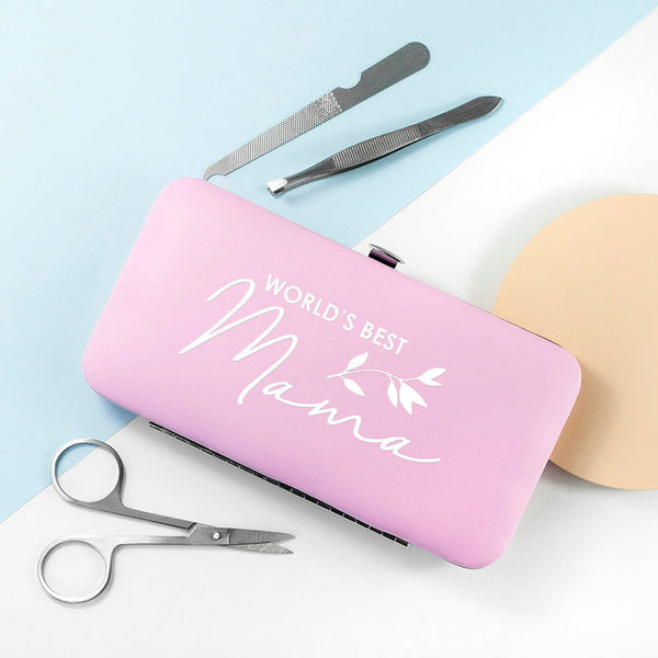 Buy Personalised Best Mama Manicure Set - Pink available now at www.giftsfinder.co.uk