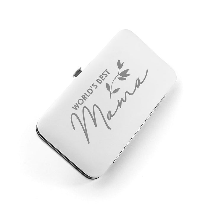 Buy Personalised Best Mama Manicure Set - White available now at www.giftsfinder.co.uk