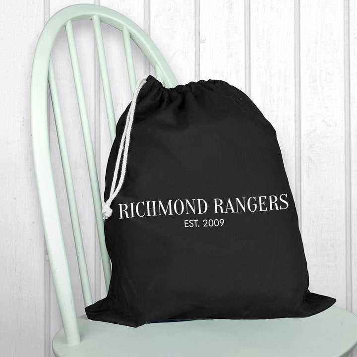 Buy Personalised Black Boot Bag available now at www.giftsfinder.co.uk