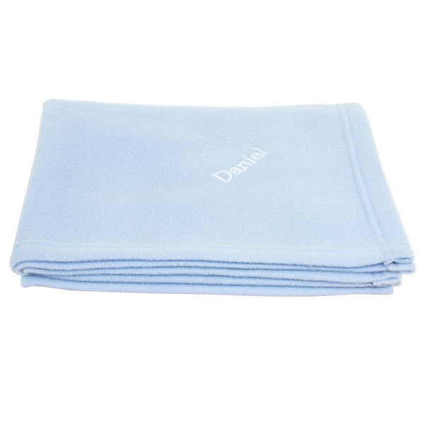 Buy Personalised Blue Baby Blanket available now at www.giftsfinder.co.uk