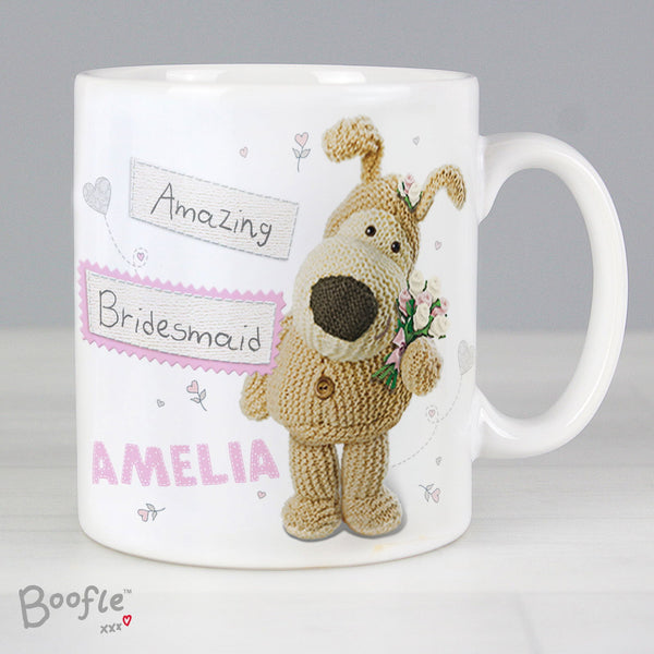 Personalised Boofle Female Wedding Mug available to buy at www.giftsfinder.co.uk