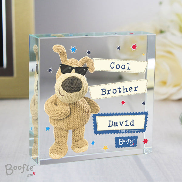 Personalised Boofle Stars Large Crystal Token available to buy at www.giftsfinder.co.uk