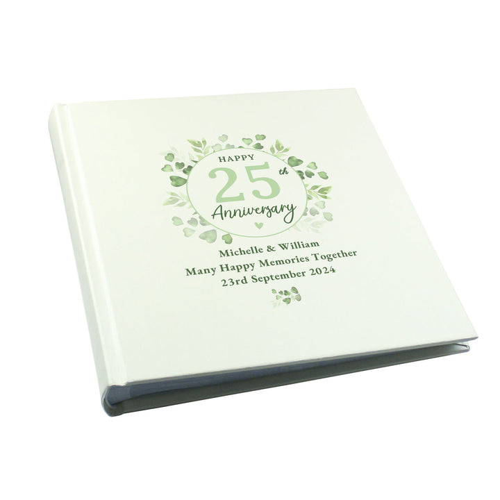 Personalised Botanical Anniversary Photo Album available to buy at www.giftsfinder.co.uk