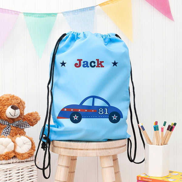 Buy Personalised Boy's Sky Blue Waterproof Swim Bag available now at www.giftsfinder.co.uk