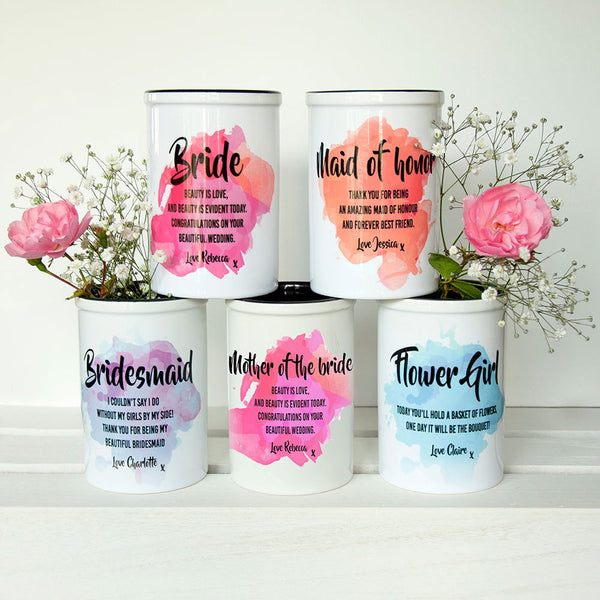 Buy Personalised Bridesmaid Miniature Champagne Bucket available now at www.giftsfinder.co.uk