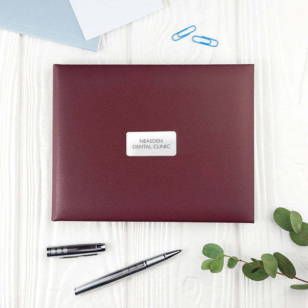 Buy Personalised Burgundy Leather Visitors Book available now at www.giftsfinder.co.uk