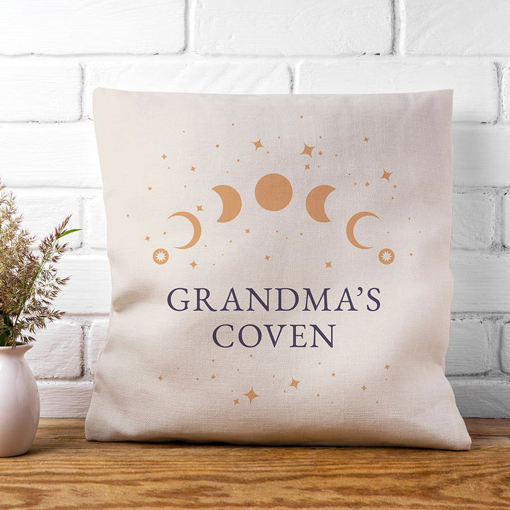 Buy Personalised Celestial Moon Phase Cushion Cover available now at www.giftsfinder.co.uk