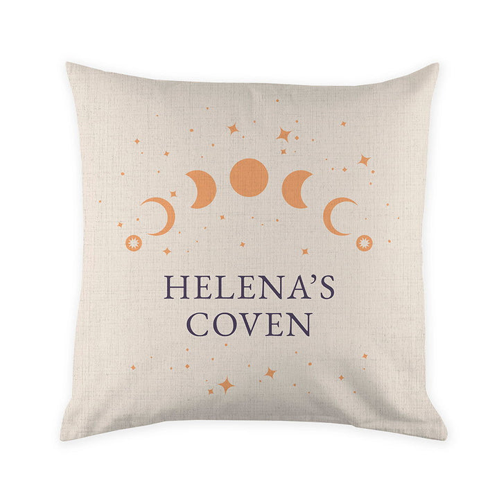 Buy Personalised Celestial Moon Phase Cushion Cover available now at www.giftsfinder.co.uk