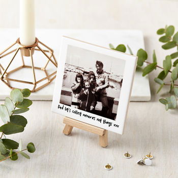 Buy Personalised Ceramic Photo and Mini Easel available now at www.giftsfinder.co.uk