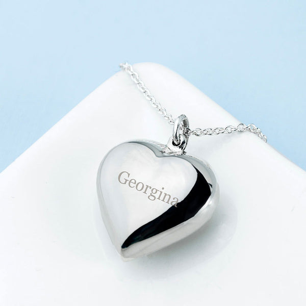 Buy Personalised Cherish Heart Necklace available now at www.giftsfinder.co.uk