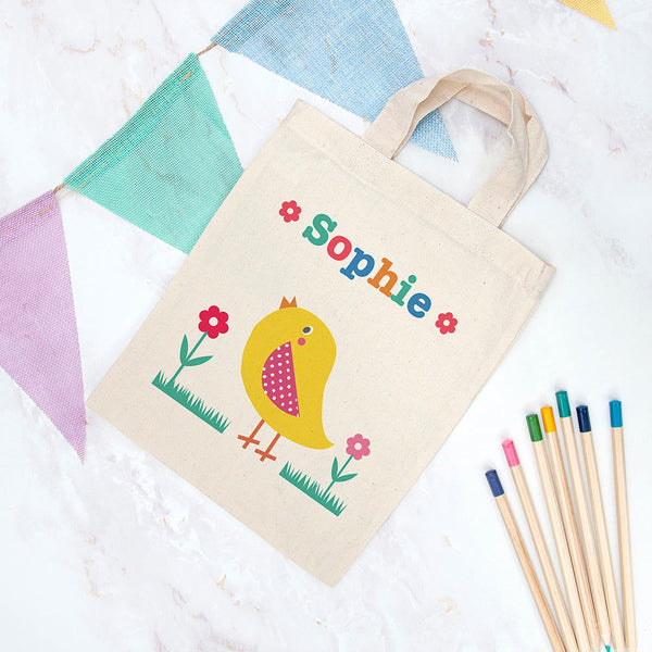 Buy Personalised Child's Chick Party Bag available now at www.giftsfinder.co.uk