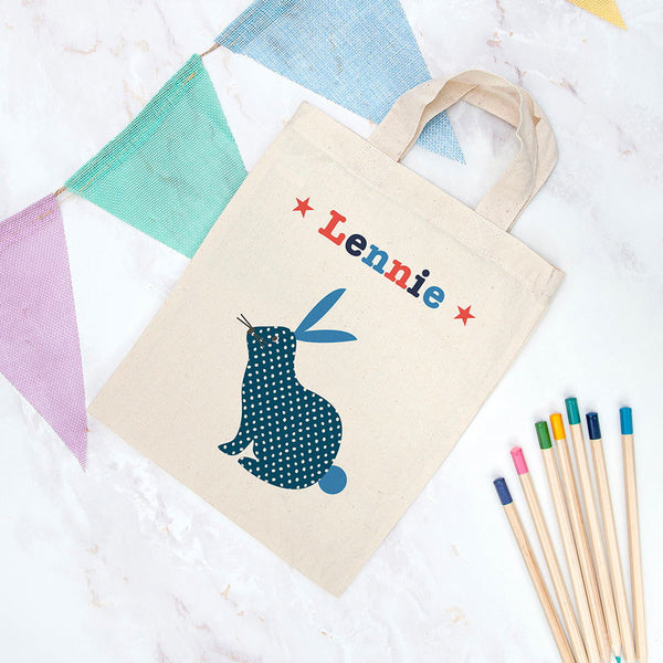 Buy Personalised Child's Rabbit Gift Bag available now at www.giftsfinder.co.uk