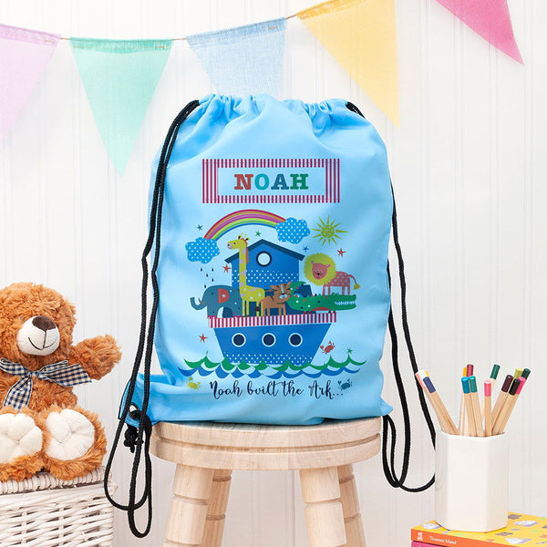 Buy Personalised Children's Noah's Ark Waterproof Swim Bag available now at www.giftsfinder.co.uk