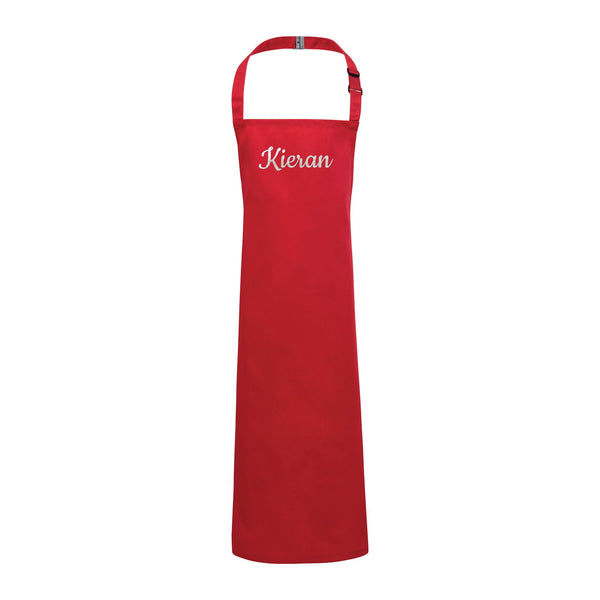 Buy Personalised Children's Red Waterproof Apron available now at www.giftsfinder.co.uk