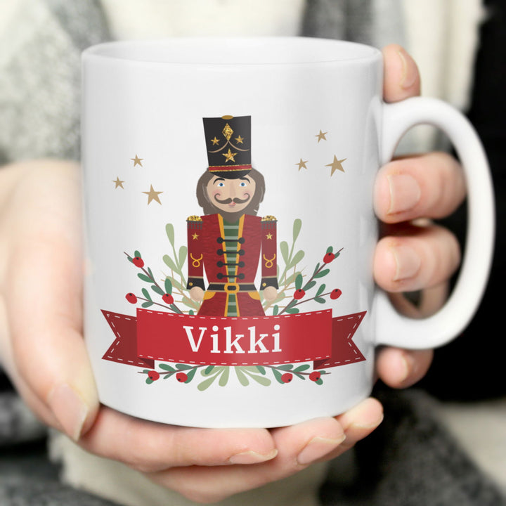 Personalised Christmas Nutcracker Mug available to buy at www.giftsfinder.co.uk